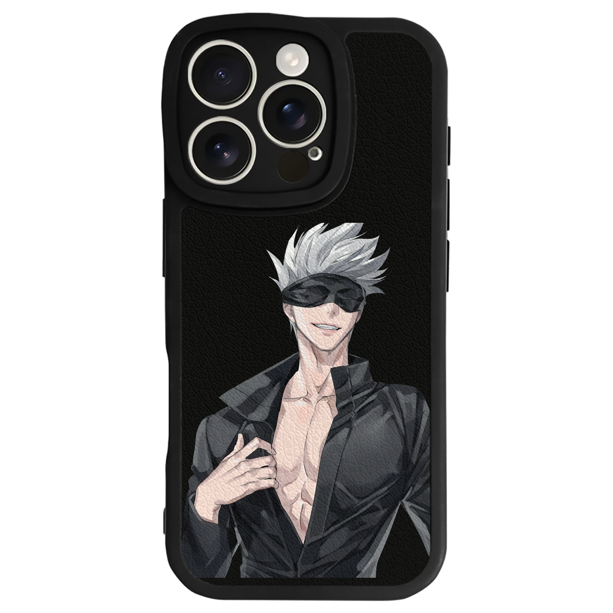 （画像用） 呪術廻戦 Jujutsu Kaisen 【iPhone 16シリーズ対応】シリコンスマホケース（レザー調） 材質：シリコン